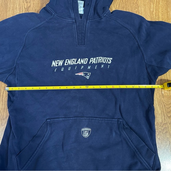 Reebok Onfield New England patriots equipment NFL Blue Sweatshirt - Picture 7 of 9